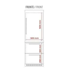 Vinoteca premium doble temperatura con cajones de refrigeración ventilada - estantes de madera - Imagen 8