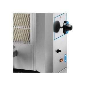 Gyros profesional de gas con 8 quemadores L480xP500xH1010 mm - Imagen 4