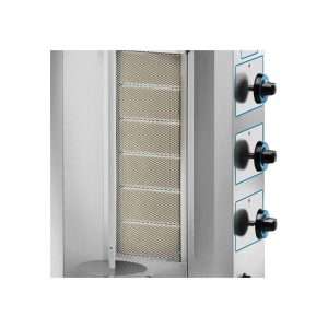 Gyros profesional de gas con 8 quemadores L480xP500xH1010 mm - Imagen 5