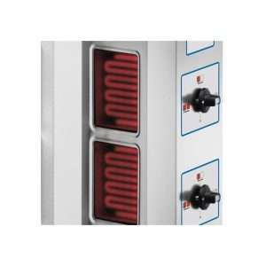 Gyros profesional eléctrico 4+4 resistencias eléctricas L510xP530xH1060 mm - Imagen 4