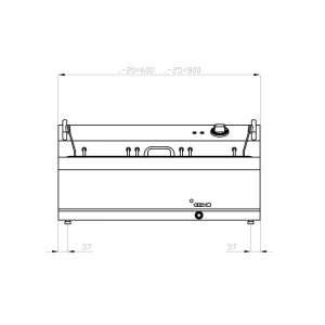 Freidora pastelería eléctrica con n° 1 cuba de 17 lt - cesta de 47x35x8 cm - Imagen 2