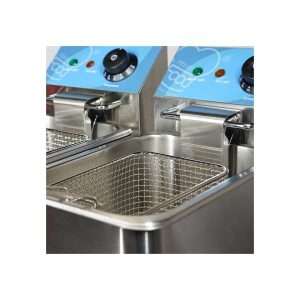 Freidora eléctrica de sobremesa con n° 2 cubas de 4 lt - potencia 2000 + 2000 watt - Imagen 17