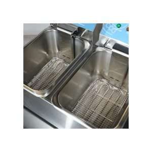 Freidora eléctrica de sobremesa con n° 2 cubas de 4 lt - potencia 2000 + 2000 watt - Imagen 8