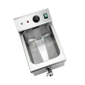 Freidora de cuba limpia eléctrica de sobremesa con n° 1 cuba de 8 lt y grifo - potencia 3500 watt - Imagen 3
