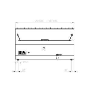 Freidora pastelería de gas con n° 1 cuba de 20 lt - cesta de 47x35x8 cm - Imagen 2