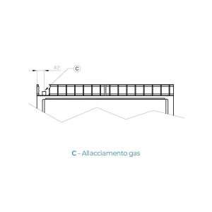 Freidora pastelería de gas con n° 1 cuba de 20 lt - cesta de 47x35x8 cm - Imagen 4