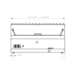 Freidora pastelería de gas con n° 1 cuba de 30 lt - cesta de 67x35x8 cm - Imagen 2