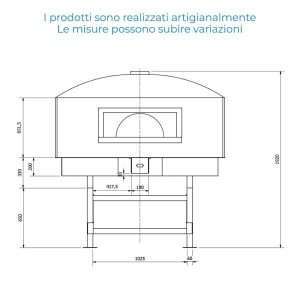 Horno para pizza de mesa fija de gas de cámara individual para 11 pizzas Ø 30 cm - Imagen 3