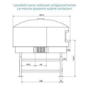 Horno para pizza de mesa fija de gas de cámara individual para 11 pizzas Ø 30 cm - Imagen 4