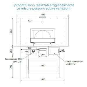 Horno para pizza rotativo de gas de cámara individual para 8 pizzas Ø 30 cm - Imagen 3