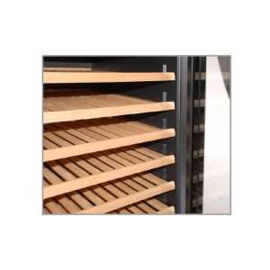 Vinoteca premium doble temperatura con cajones de refrigeración ventilada - estantes de madera - Imagen 4