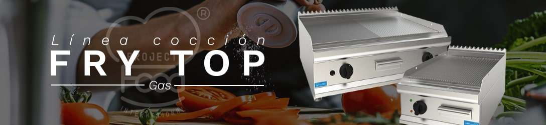 FRY-TOP DE SOBREMESA DE GAS PROFUNDIDAD 70 cm