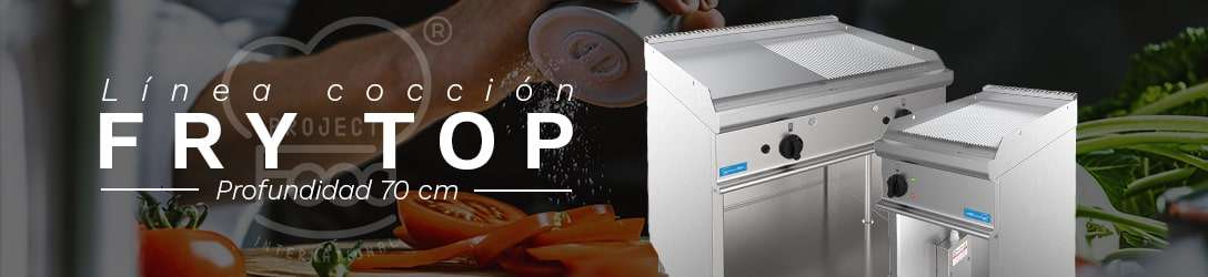 FRY-TOP SOBRE MUEBLE PROFUNDIDAD 70 cm