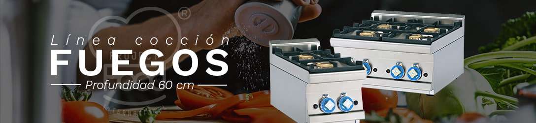 FUEGOS DE SOBREMESA PROFUNDIDAD 60 cm