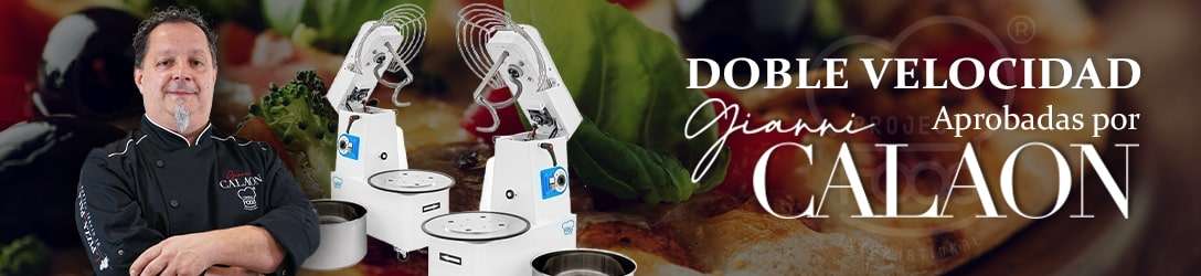 AMASADORA EN ESPIRAL CON CUBA EXTRAÍBLE TRIFÁSICA DE 2 VELOCIDADES