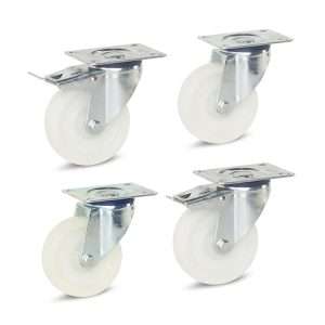 Kit ruedas giratorias con freno para laminadora