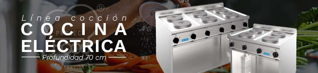 COCINA ELÉCTRICA SOBRE MUEBLE PROFUNDIDAD 70 cm