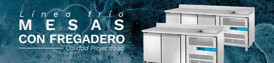 MESAS REFRIGERADAS CON FREGADERO