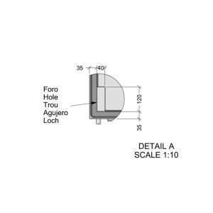 Plancha teppanyaki cromada de gas sobre mueble con 3 zonas de cocción - longitud 1600 mm - Imagen 5
