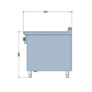 Vaporera eléctrica sobre mueble con cestas capacidad 38 lt - profundidad 900 mm - Imagen 4