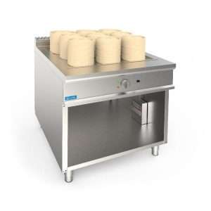 Vaporera eléctrica sobre mueble con cestas capacidad 78 lt - profundidad 900 mm