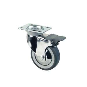 Rueda giratoria con freno - paquete de 1 pieza