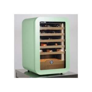 Vinoteca premium green para 36 botellas mono temperatura de refrigeración ventilada - estantes de madera - Imagen 2