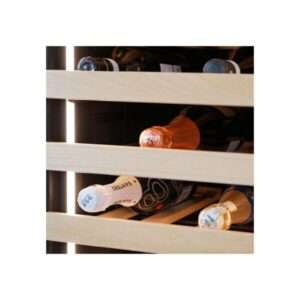 Vinoteca premium green para 36 botellas mono temperatura de refrigeración ventilada - estantes de madera - Imagen 11