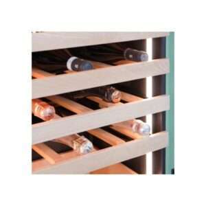 Vinoteca premium green para 36 botellas mono temperatura de refrigeración ventilada - estantes de madera - Imagen 4