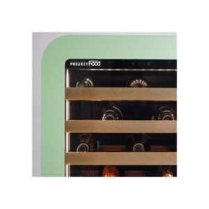 Vinoteca premium green para 36 botellas mono temperatura de refrigeración ventilada - estantes de madera - Imagen 8