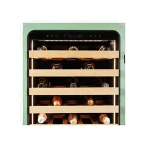 Vinoteca premium green para 36 botellas mono temperatura de refrigeración ventilada - estantes de madera - Imagen 9