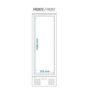 Vitrina refrigerada para bebidas de 300 lt premium negra temperatura de 0°C a +10°C - Imagen 12