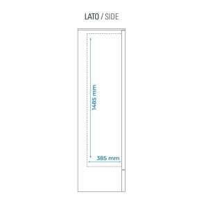 Vitrina refrigerada para bebidas de 300 lt premium negra temperatura de 0°C a +10°C - Imagen 11