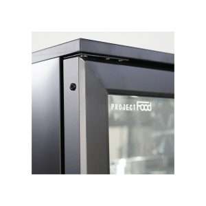 Vitrina refrigerada para bebidas de 477 lt premium negra temperatura de 0°C a +10°C - Imagen 8