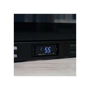 Frigorífico de sobremesa/de barra para bebidas negro con 2 puertas batientes, altura 84 cm - temp. de -2°C a +10°C - Imagen 4