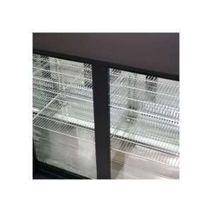 Frigorífico de sobremesa/de barra para bebidas negro con 2 puertas batientes, altura 84 cm - temp. de -2°C a +10°C - Imagen 7