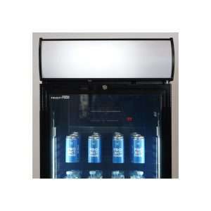 Vitrina refrigerada para bebidas de 390 lt negra con canopy iluminado temperatura de 0°C a +10°C - Imagen 8