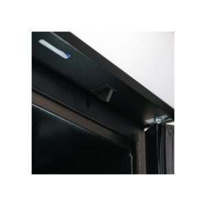 Vitrina refrigerada para bebidas de 390 lt negra con canopy iluminado temperatura de 0°C a +10°C - Imagen 11