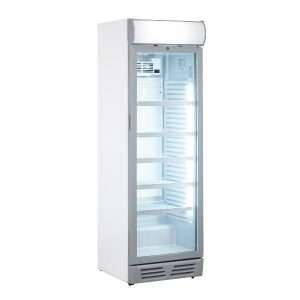 Vitrina refrigerada para bebidas de 450 lt plateada con canopy iluminado temperatura de 0°C a +10°C - Imagen 2
