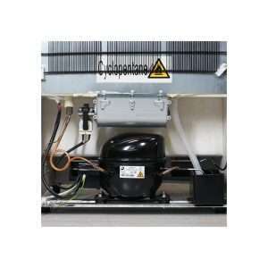 Vitrina refrigerada para bebidas de 450 lt plateada con canopy iluminado temperatura de 0°C a +10°C - Imagen 13