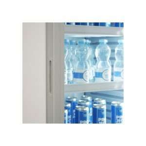 Vitrina refrigerada para bebidas de 450 lt plateada con canopy iluminado temperatura de 0°C a +10°C - Imagen 11