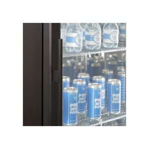 Vitrina refrigerada para bebidas de 300 lt premium negra temperatura de 0°C a +10°C - Imagen 6