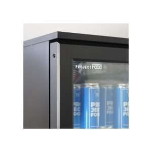 Vitrina refrigerada para bebidas de 300 lt premium negra temperatura de 0°C a +10°C - Imagen 4