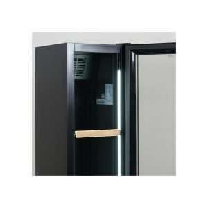 Cava de vinos monotemperatura para 64 botellas con refrigeración ventilada - estantes plastificados de madera - Imagen 3