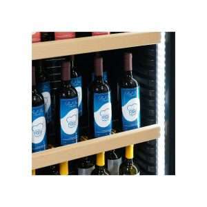 Cava de vinos monotemperatura para 126 botellas con refrigeración ventilada – estantes plastificados de madera - Imagen 5