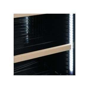 Cava de vinos monotemperatura para 126 botellas con refrigeración ventilada – estantes plastificados de madera - Imagen 3