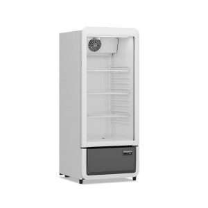 Vitrina refrigerada para bebidas de 200 lt blanca temperatura de +1°C a +10°C