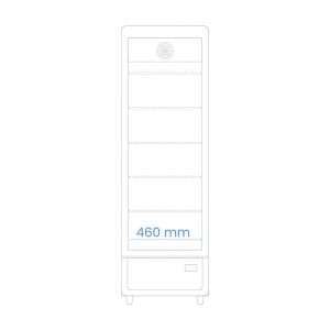 Vitrina refrigerada para bebidas de 280 lt blanca temperatura de +1°C a +10°C - Imagen 6