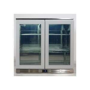 Frigorífico de sobremesa/de barra para bebidas inox con 2 puertas batientes, altura 84 cm - temp. de -2°C a +10°C - Imagen 12