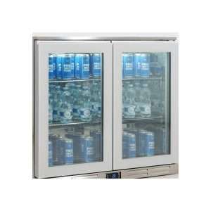 Frigorífico de sobremesa/de barra para bebidas inox con 2 puertas batientes, altura 84 cm - temp. de -2°C a +10°C - Imagen 13